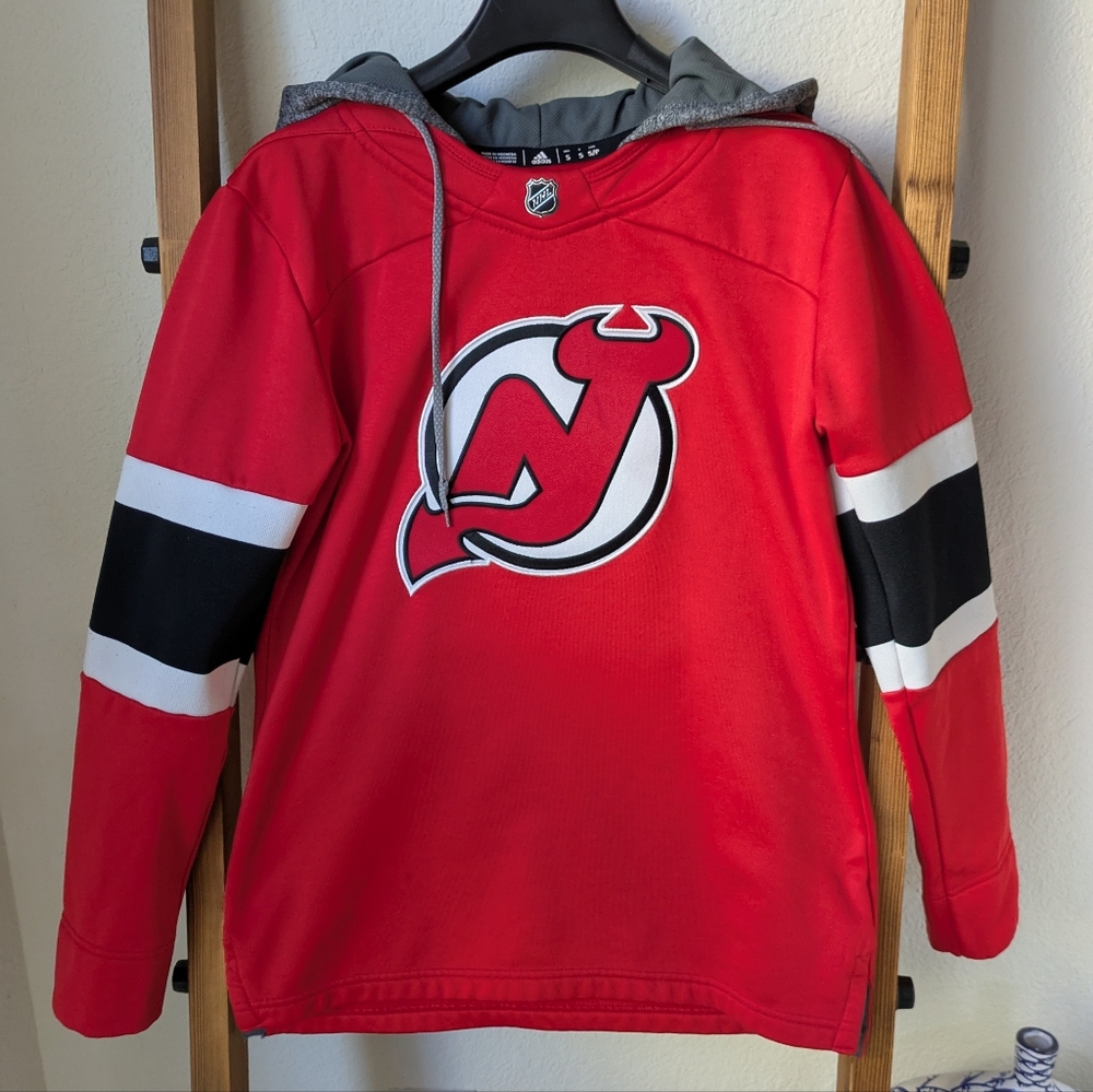Adidas Women's Red NHL Hockey New Jersey Devils Hoodie